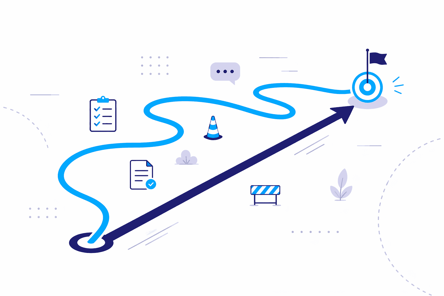 The shortest path between process and result